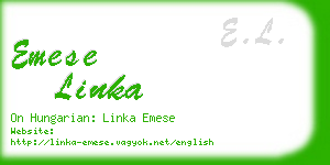 emese linka business card